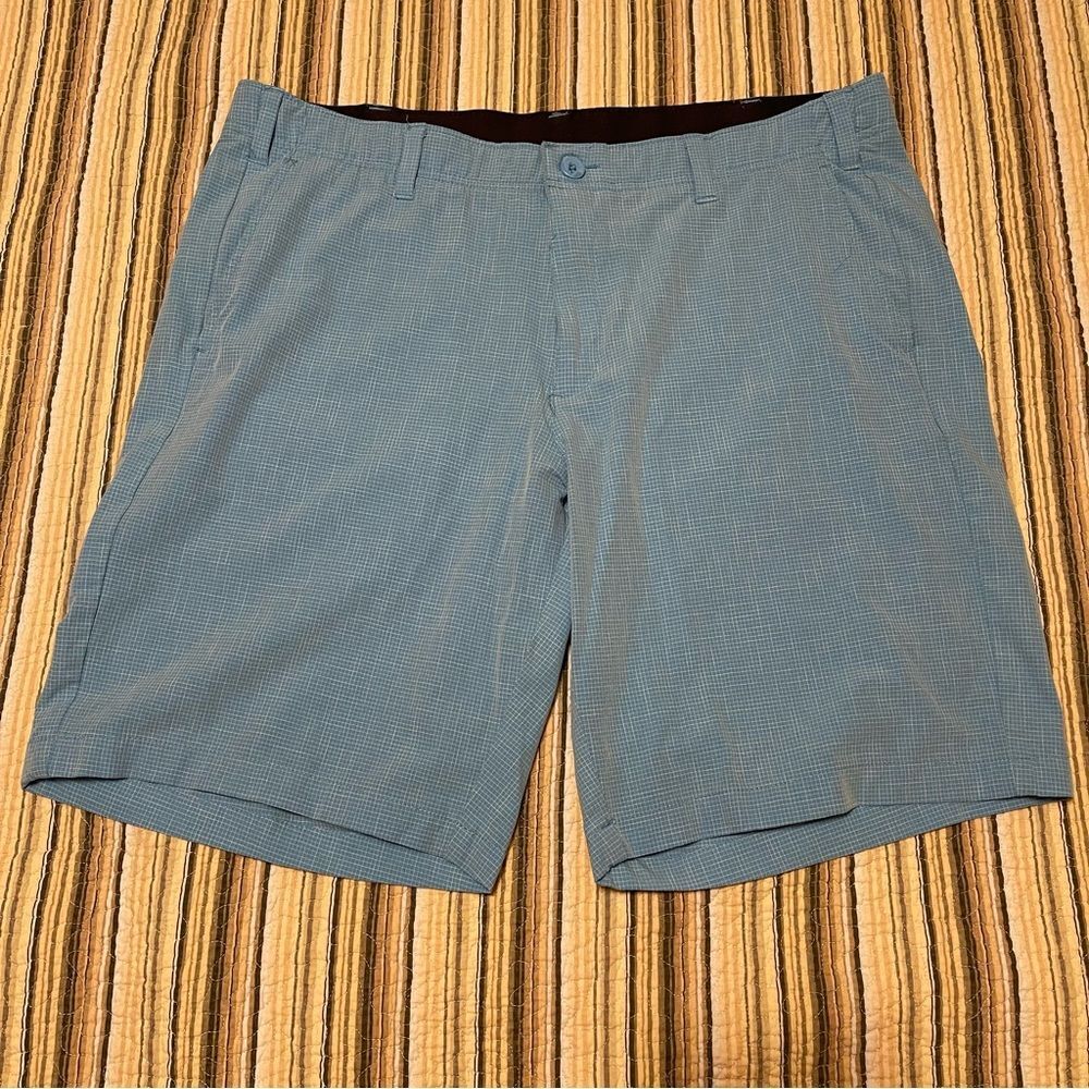 BCG Light Blue Patterned Men's 38 Golf Shorts Stretch